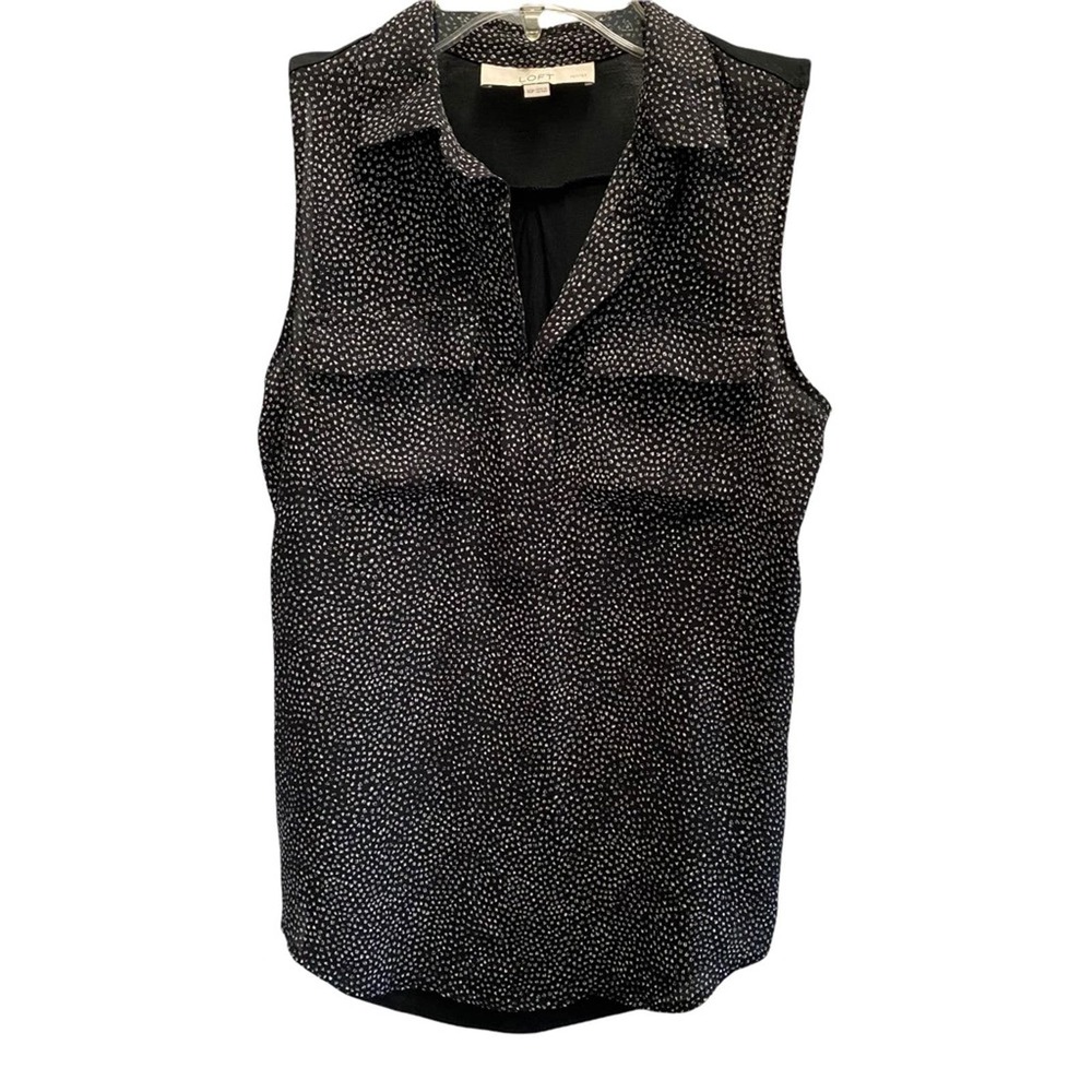 Loft Sleeveless Blouse Black XS